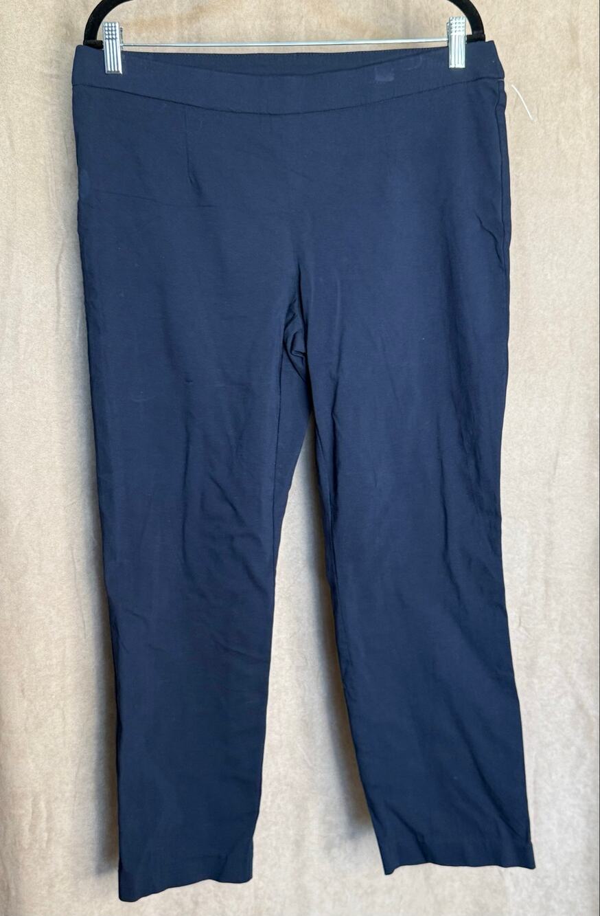 Briggs Navy Petite Classic Dress Pull On Pants 14P NWOT